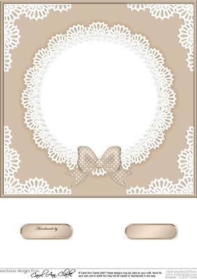 8 x 8 Pearls and Lace Card Front