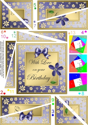 Floral Elegance With Love on Your Birthday Twisted Spiral Side Stacker