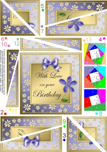 Floral Elegance With Love on Your Birthday Twisted Spiral Side Stacker