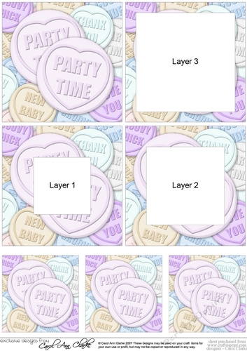 Party Time Sweet Heart Tunnel Topper