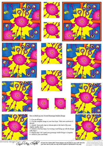 Out of this World Aliens - Twisted Pyramage sheet