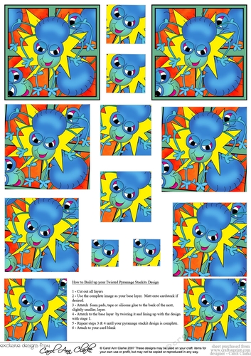 Out of this World Aliens - Twisted Pyramage sheet