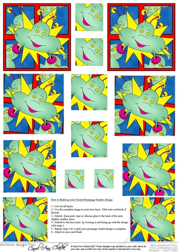 Out of this World Aliens - Twisted Pyramage sheet