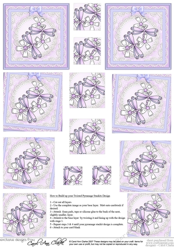 Dreamy Dragonflies & Daisies - Twisted Pyramage sheet