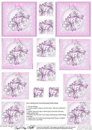 Dreamy Dragonflies & Daisies - Twisted Pyramage sheet