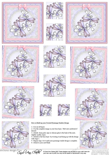 Dreamy Dragonflies & Daisies - Twisted Pyramage sheet