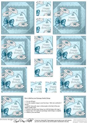 Daisies on Metallic Lace Pyramage Sheet