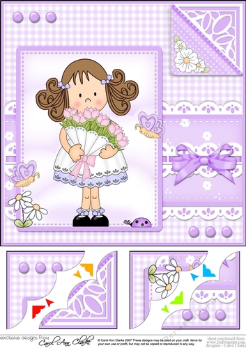 Cute Girlz & Lace Scalloped Corner Topper  