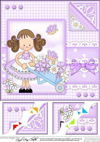 Cute Girlz & Lace Scalloped Corner Topper  