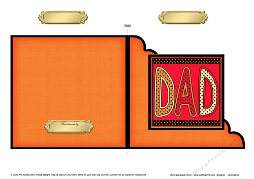 Bright Words DAD - Quick Cut and Fold Corner Card 