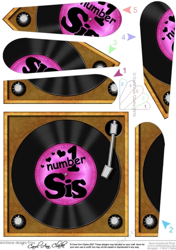 Number 1 Sis - Record Fan Pyramage Topper