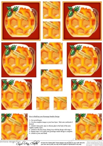 Mine is a Pint - Merry Christmas- Pyramage sheet
