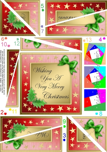 Elegant Christmas Greeting - Twisted Spiral Side Stacker