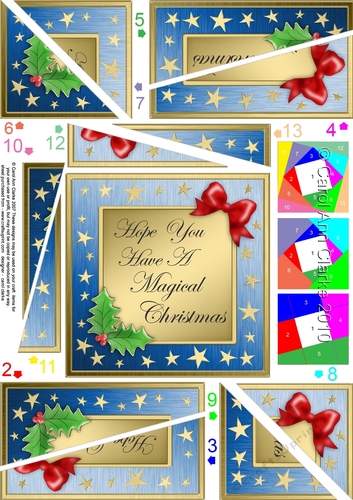 Elegant Christmas Greeting - Twisted Spiral Side Stacker
