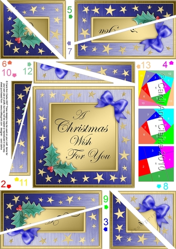 Elegant Christmas Greeting - Twisted Spiral Side Stacker