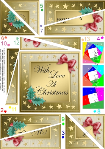 Elegant Christmas Greeting - Twisted Spiral Side Stacker