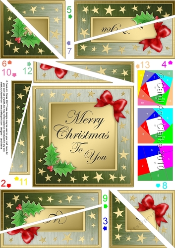 Elegant Christmas Greeting - Twisted Spiral Side Stacker