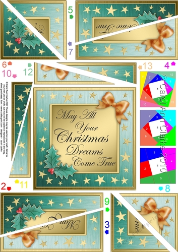 Elegant Christmas Greeting - Twisted Spiral Side Stacker