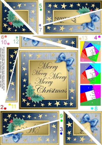 Elegant Christmas Greeting - Twisted Spiral Side Stacker