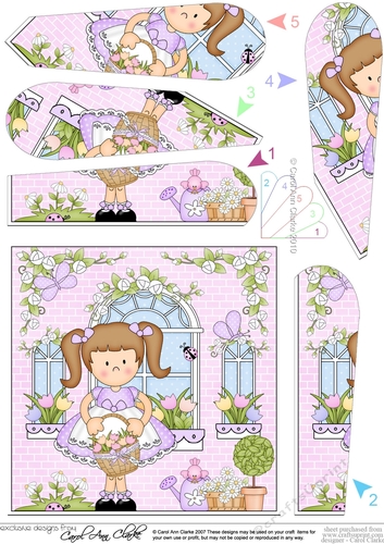 Rose Cottage Girlz Fan Pyramage Topper
