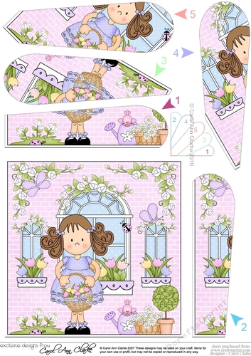 Rose Cottage Girlz Fan Pyramage Topper