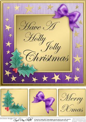 Elegant Christmas Greetings - 8 x 8 Quick Card Topper