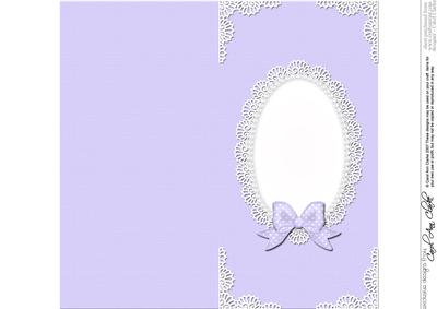 Dl Pearls and Lace Card Front or Insert