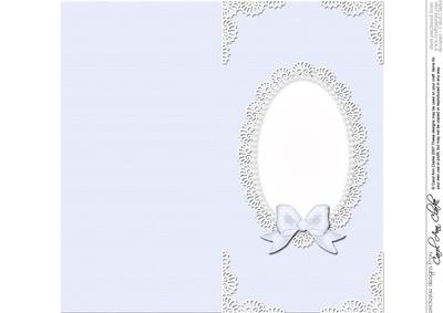 Dl Pearls and Lace Card Front or Insert