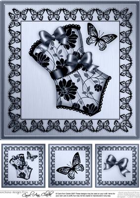 Elegant Boudoir 8 x 8 Quick Card Topper