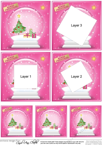 Christmas Tree -  Snowglobe Twisted Tunnel Topper