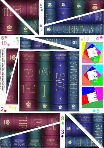 To the One I Love at Christmas - Old Books - Twisted Spiral Side Stacker