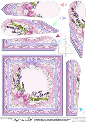 Bluebells Quick Card with Fan Pyramage Topper