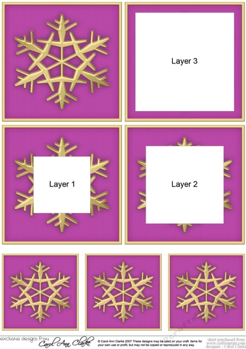 Christmas Snowflake Tunnel Topper