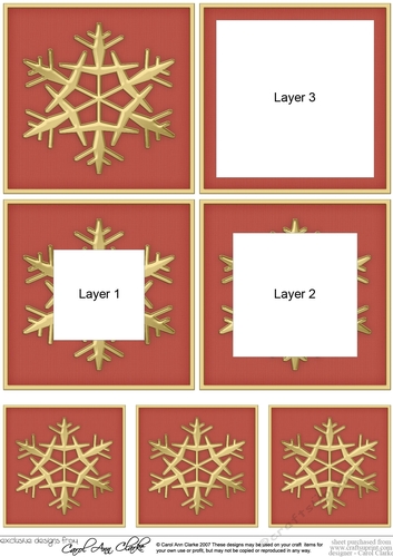 Christmas Snowflake Tunnel Topper