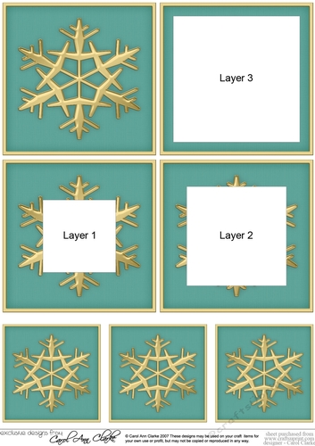 Christmas Snowflake Tunnel Topper