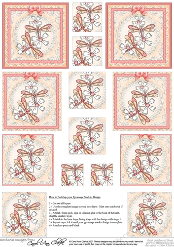 Dreamy Dragonflies & Daisies  - Pyramage sheet