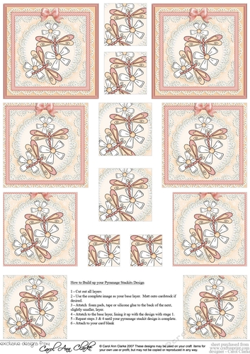Dreamy Dragonflies & Daisies  - Pyramage sheet