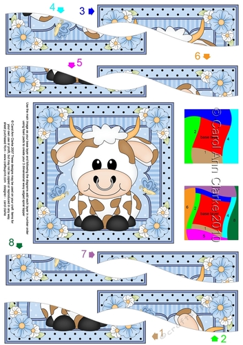 Cute Little Bull Wavy Spiral Side Stacker