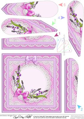 Bluebells Quick Card with Fan Pyramage Topper