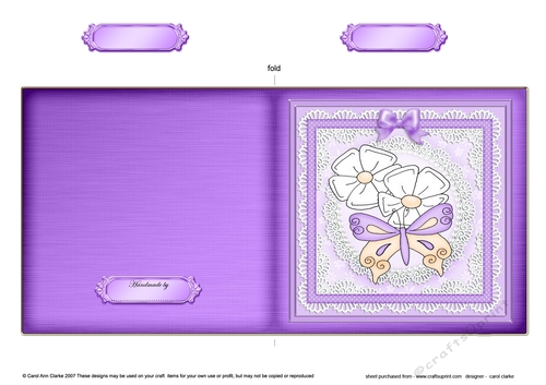 Fluttery Butterfly - Cut and Fold Card