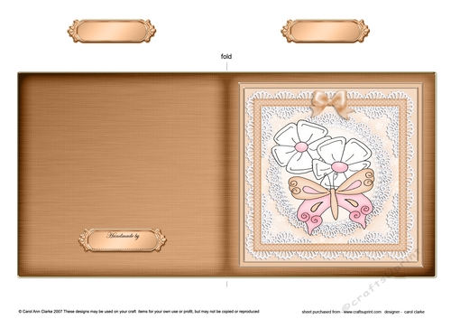Fluttery Butterfly - Cut and Fold Card