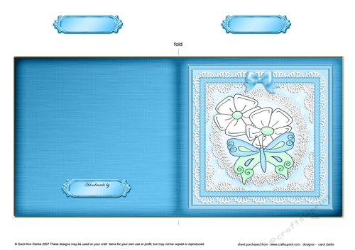 Fluttery Butterfly - Cut and Fold Card