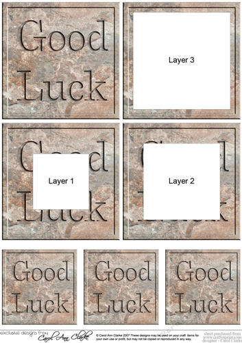 Good Luck Set in Stone Tunnel Topper