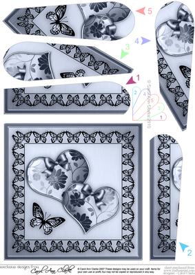 Elegant Romance Quick Card Fan Pyramage Topper