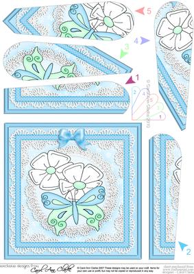 Fluttery Butterfly - Fan Pyramage Topper