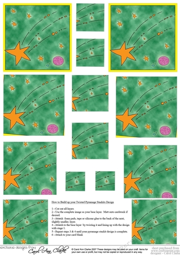 Out of this World - Twisted Pyramage sheet