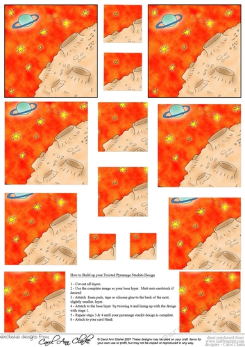Out of this World - Twisted Pyramage sheet