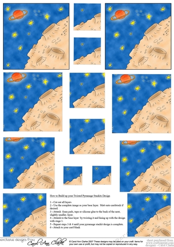 Out of this World - Twisted Pyramage sheet