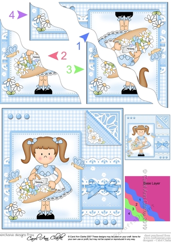 Cute Girlz & Lace Wavey Corner Stacker