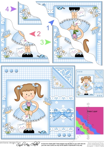 Cute Girlz & Lace Wavey Corner Stacker